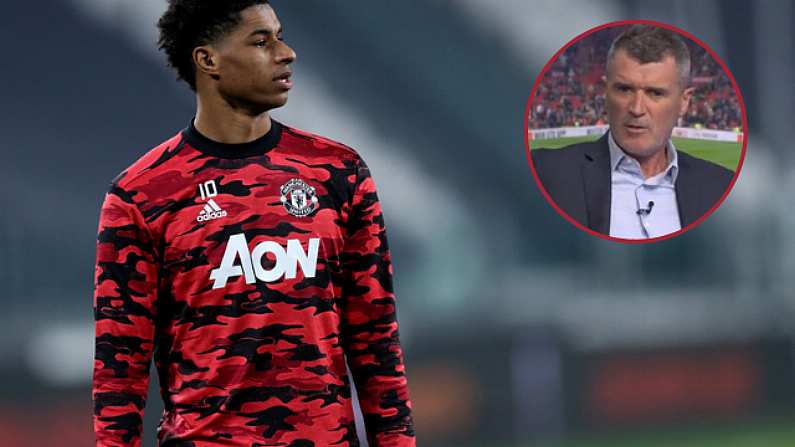 Roy Keane Criticises Marcus Rashford For Smiling During Warm-ups