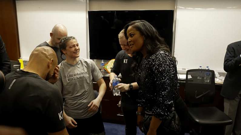 Katie Taylor Shared Touching Moment With Muhammad Ali's Daughter After Serrano Win