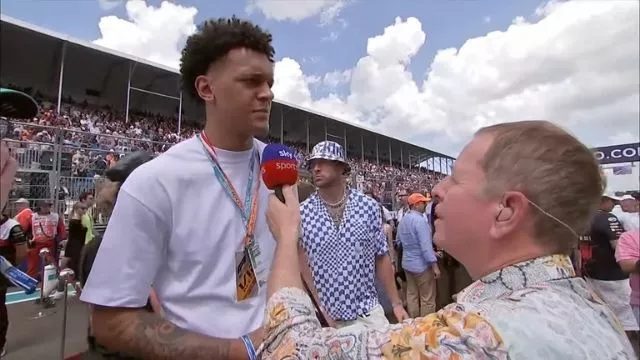 martin brundle patrick mahomes miami f1 grand prix