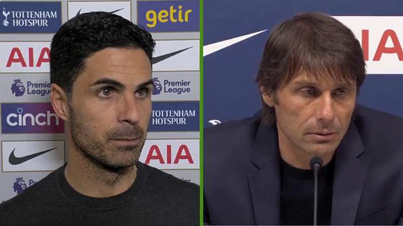 Antonio Conte Urges Arteta To "Be Calm" After Spurs Derby Win