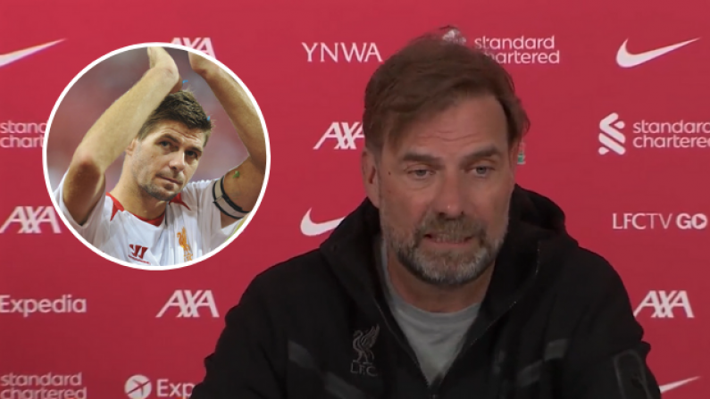 Jurgen Klopp Thinks Liverpool Allegiance Gives Steven Gerrard Extra Final Day Motivation