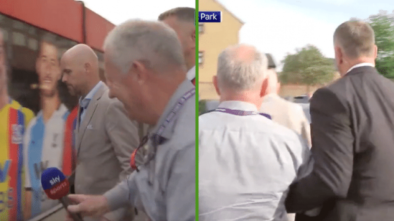 Watch: Erik Ten Hag's Security Guard Was The Star Of Awkward Sky Sports Confrontation