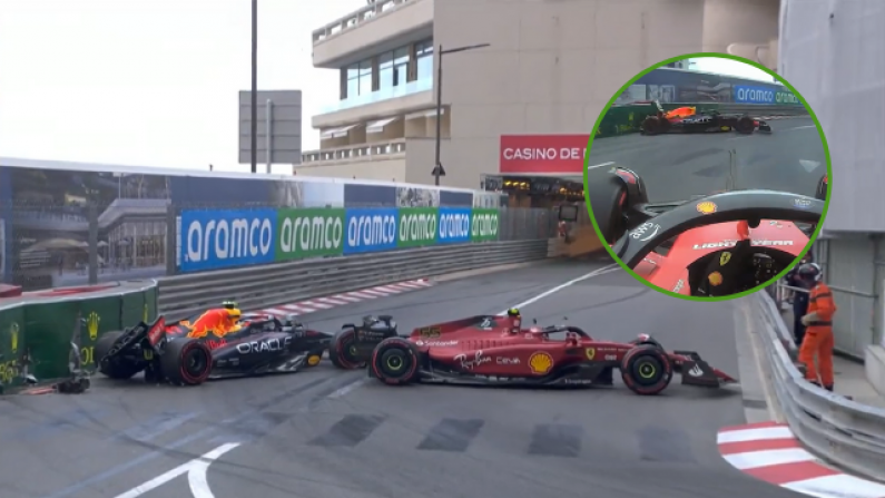 F1: Bizarre Scenes As Perez And Sainz Crash To Bring End To Monaco Qualifying
