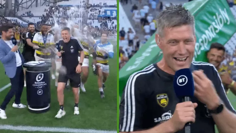 Watch: Ronan O'Gara Gives Incredible Interview After Champions Cup Triumph Over Leinster