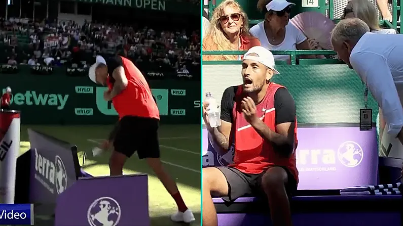 Watch: Nick Kyrgios Completely Loses The Head With Umpire In Germany