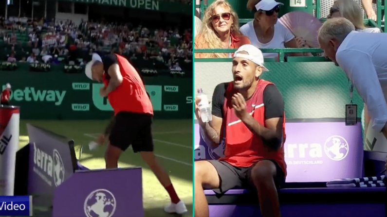 Watch: Nick Kyrgios Completely Loses The Head With Umpire In Germany