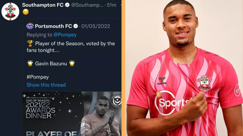Southampton Couldn't Resist Pompey Dig After Bazunu Signing