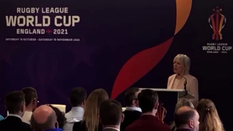 Nadine Dorries Makes Cringeworthy Error At Rugby League World Cup Event