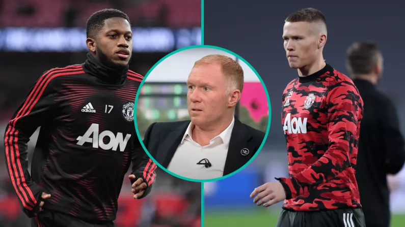 Paul Scholes Has Had Enough Of Fred & McTominay In The Man United Midfield