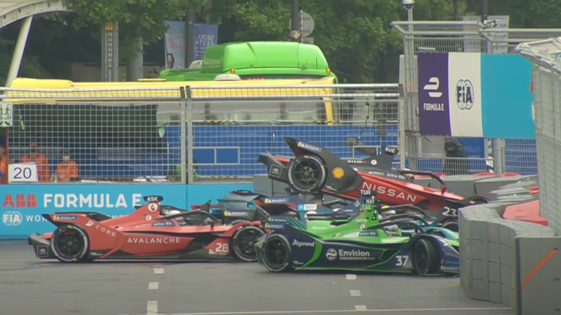 Watch: Crazy Pile Up Sees Eight Cars Crash Out Of Formula E Race