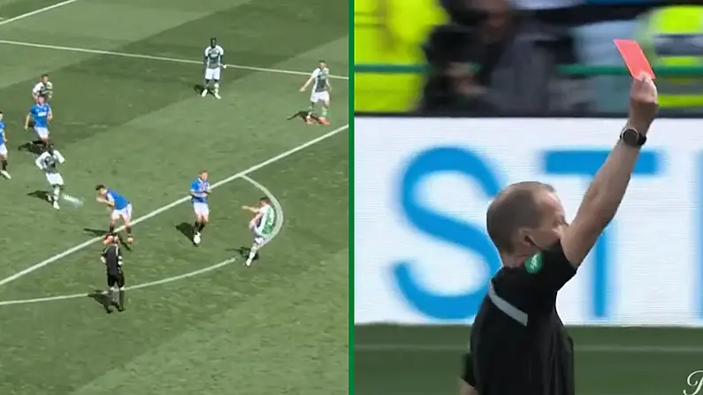 93rd Minute Stunner Gives Hibs Draw In Crazy Game Against 9-Man Rangers