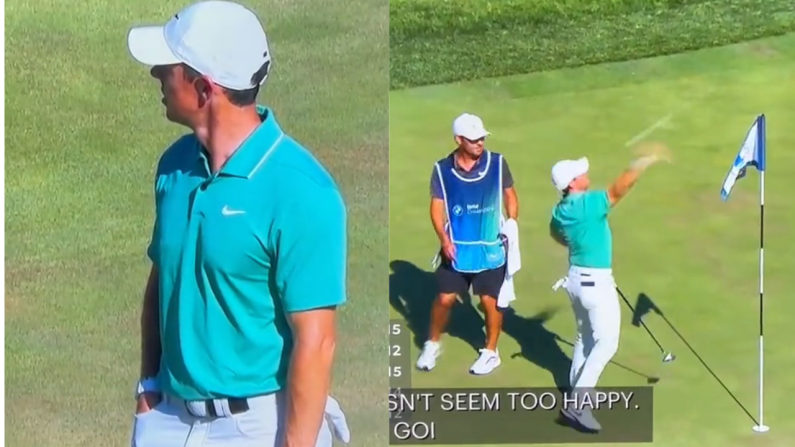 Amazing Moment As Rory McIlroy Tosses Remote Controlled Ball Into Lake