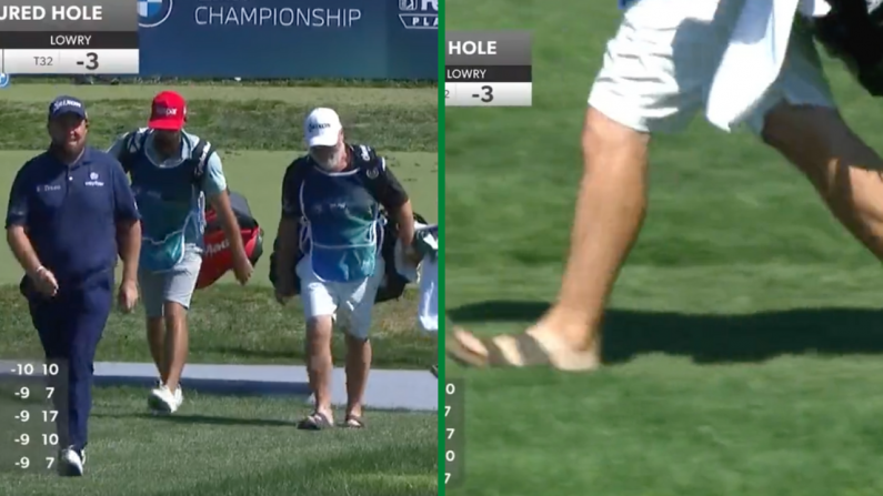 Shane Lowry Shares Hilarious Tweet After Caddie's Strange Choice Of Shoe