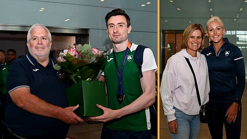 In Pictures: Joyous Scenes As Irish Athletics Team Return Home