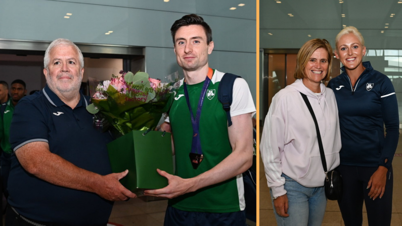 In Pictures: Joyous Scenes As Irish Athletics Team Return Home