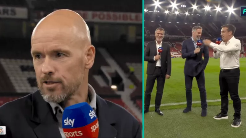 Gary Neville Loved Erik Ten Hag Dropping An F-Bomb In Interview After Liverpool Win