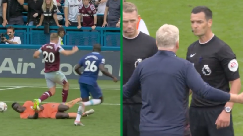 David Moyes Confronts Referee After 'Scandalous' Decision To Rule Out Late Goal