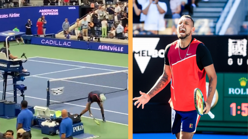 Nick Kyrgios Loses It After Being Dumped Out Of US Open