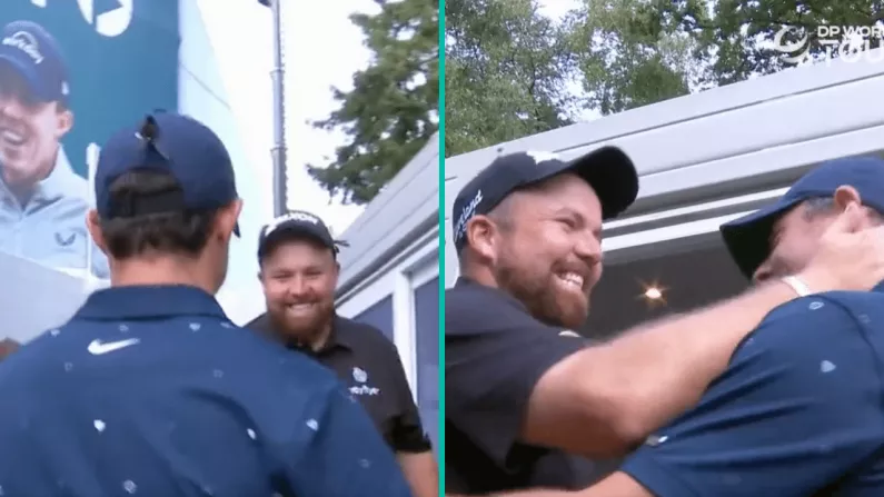 Shane Lowry Cracked A Brilliant Joke During Rory McIlroy Embrace At Wentworth