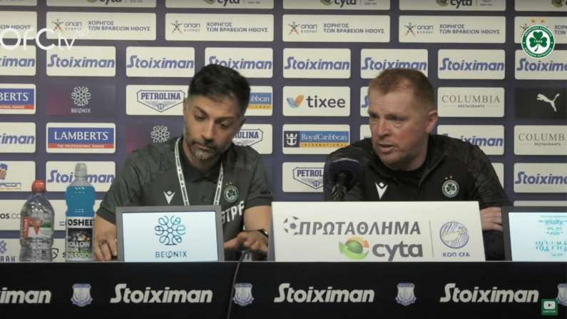 Neil Lennon Tears Into Cypriot Journalist For Question After Latest Omonia Loss