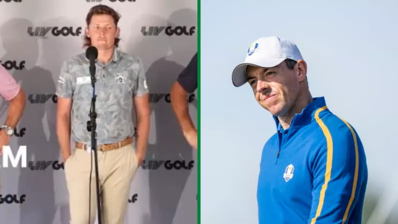 Cam Smith Brushes Off Awkward Rory McIlroy Question At LIV Event