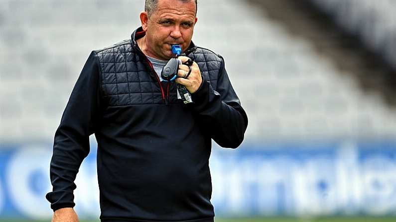 23 July 2022; Cork coach Davy Fitzgerald before the Glen Dimplex Senior Camogie All-Ireland Championship Semi-Final match between Cork and Waterford at Croke Park in Dublin. Photo by Piaras O Midheach/Sportsfile