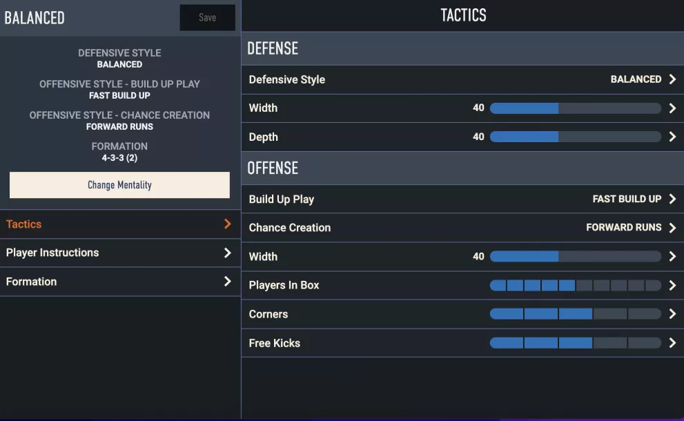 FIFA 23 custom tactics breakdown