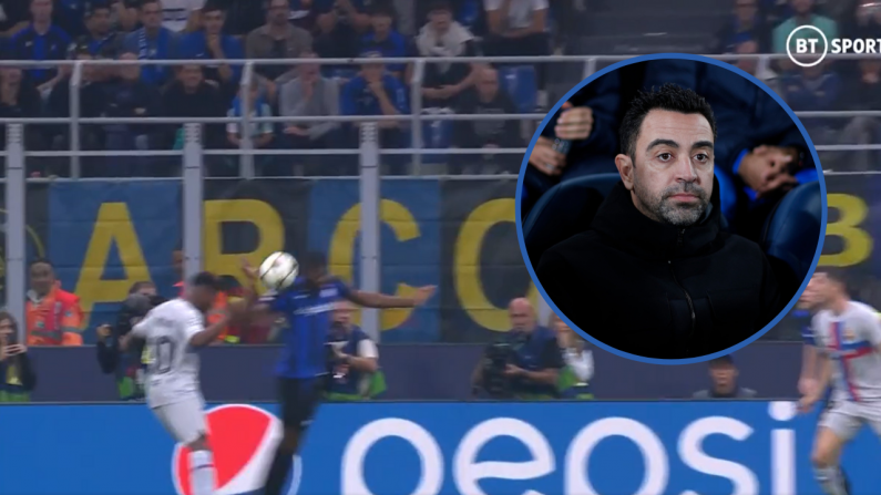 Xavi Raging After Refereeing "Injustices" In Inter v Barcelona