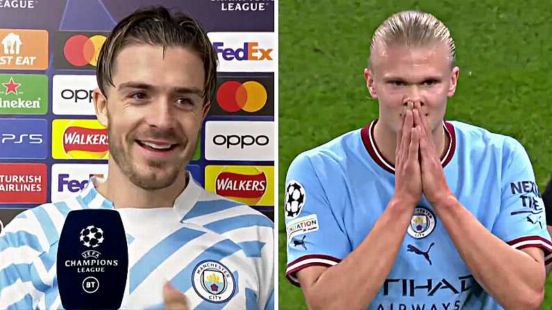 Jack Grealish Could Only Laugh At Erling Haaland Performance