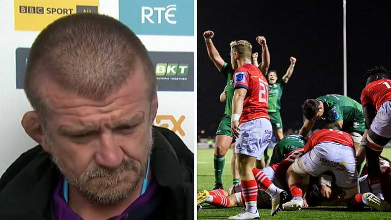 A Forlorn Looking Graham Rowntree Blames Munster "Ill-Discipline" In Loss To Connacht