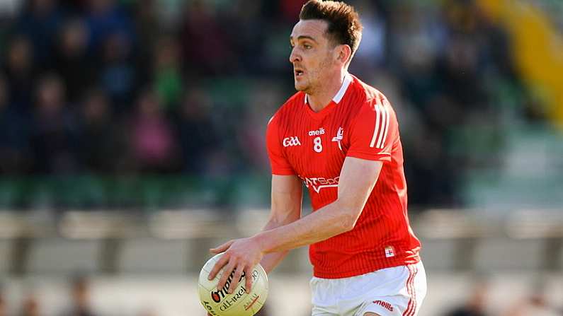 24 April 2022; Tommy Durnin of Louth during the Leinster GAA Football Senior Championship Round 1 match between Louth and Carlow at Pairc Tailteann in Navan, Meath. Photo by Eoin Noonan/Sportsfile