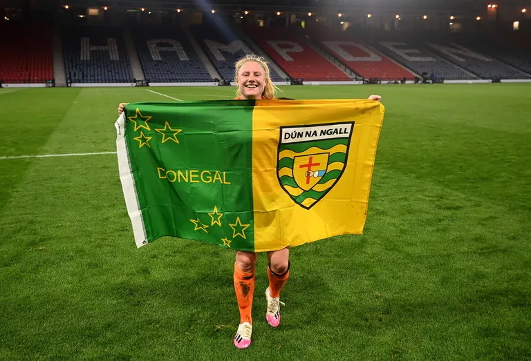 Amber Barrett Donegal flag Ireland qualify World Cup