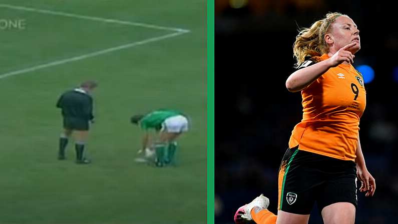 Watch: Amber Barrett's Goal Put To Reeling In The Years Italia 90 Song