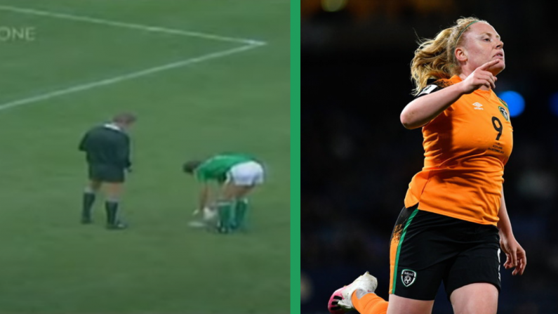 Watch: Amber Barrett's Goal Put To Reeling In The Years Italia 90 Song