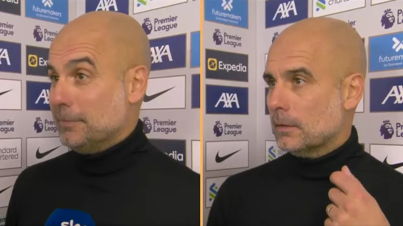 Pep Guardiola In Disbelief After Geoff Shreeves Question
