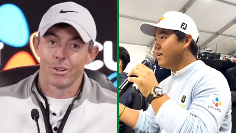 Touching Moment As Rory McIlroy Is Interviewed By Golf's Brightest Young Star