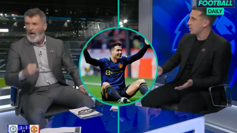 Watch: Roy Keane & Gary Neville Have Heated Disagreement Over Cristiano Ronaldo