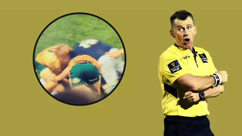 Nigel Owens Was Baffled By The Lack Of A Red Card For Nasty Scotland Clear-Out