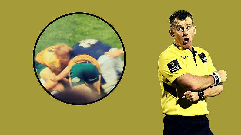 Nigel Owens Was Baffled By The Lack Of A Red Card For Nasty Scotland Clear-Out