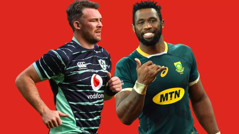 Peter O'Mahony (Ireland) and Siya Kolisi (South Africa)