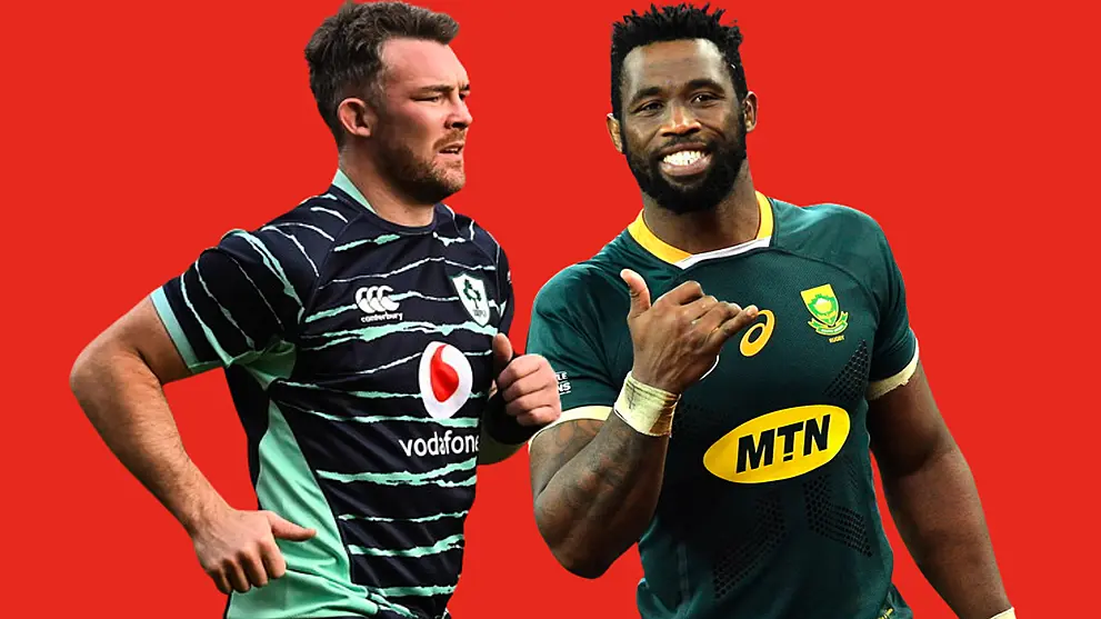 Peter O'Mahony (Ireland) and Siya Kolisi (South Africa)