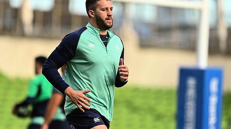 4 November 2022; Stuart McCloskey during the Ireland captain's run at the Aviva Stadium in Dublin. Photo by Brendan Moran/Sportsfile