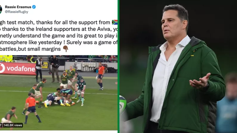 A Bitter Rassie Erasmus Questions Referee In Twitter Video After Ireland Loss