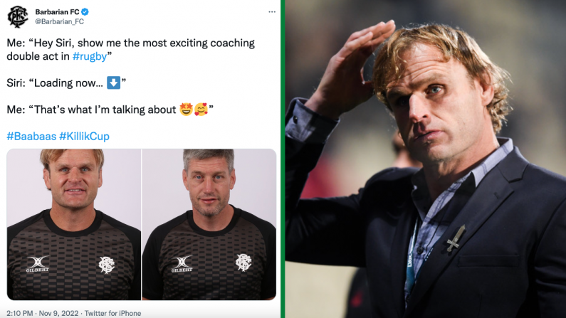 Lots Were Commenting On Ronan O'Gara's And Scott Robertson's 'Hungover' Headshots