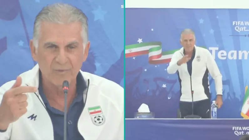 Iran Boss Carlos Queiroz Storms Out Of Press Conference Due To Women's Rights Questions