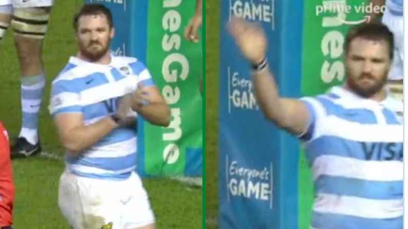 Watch: Argentina's Julian Montoya Sarcastically Waves Off Sin-Binned Scottish Backrow