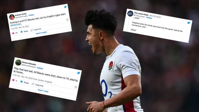Fans Were Raging At Marcus Smith's Decision To Play For The Draw After Epic Comeback Against The All Blacks