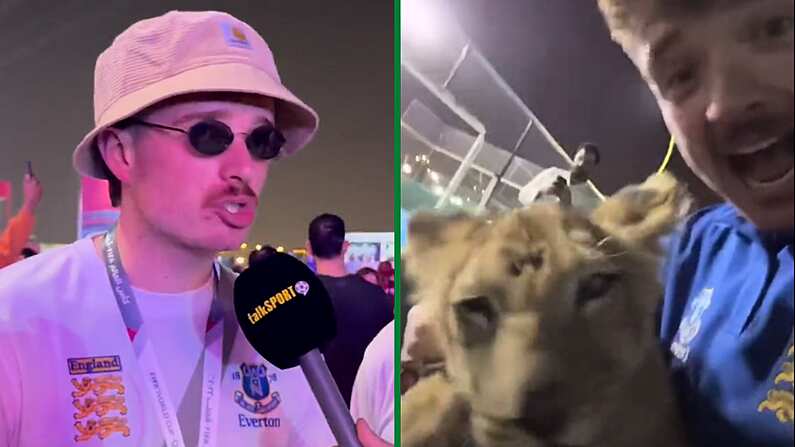 England Fan's Epic World Cup Beer Run Ends In Sheikh Palace Playing With Lion Cubs