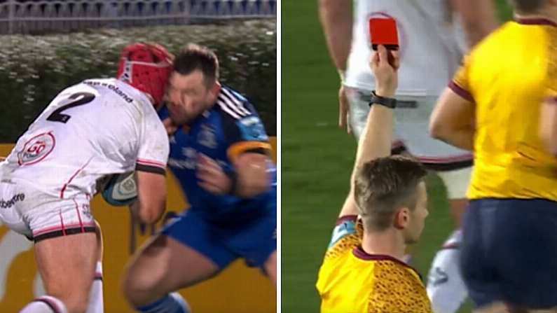 Watch: Cian Healy Receives Red Card For Dangerous Tackle V Ulster