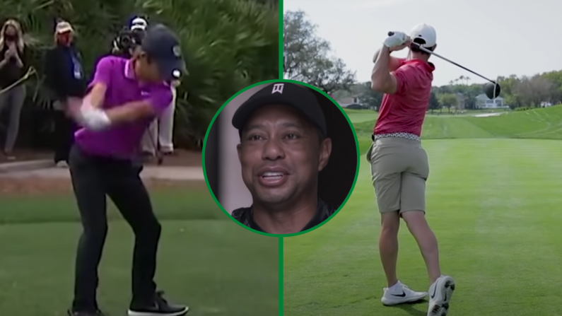 Tiger Woods Tells His Son To Copy McIlroy's Swing And Not His